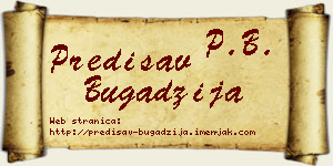 Predisav Bugadžija vizit kartica